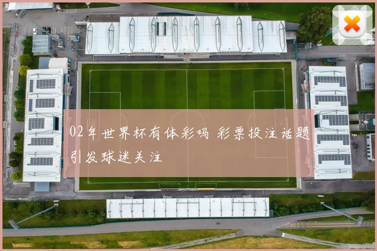 02年世界杯有体彩吗 彩票投注话题引发球迷关注